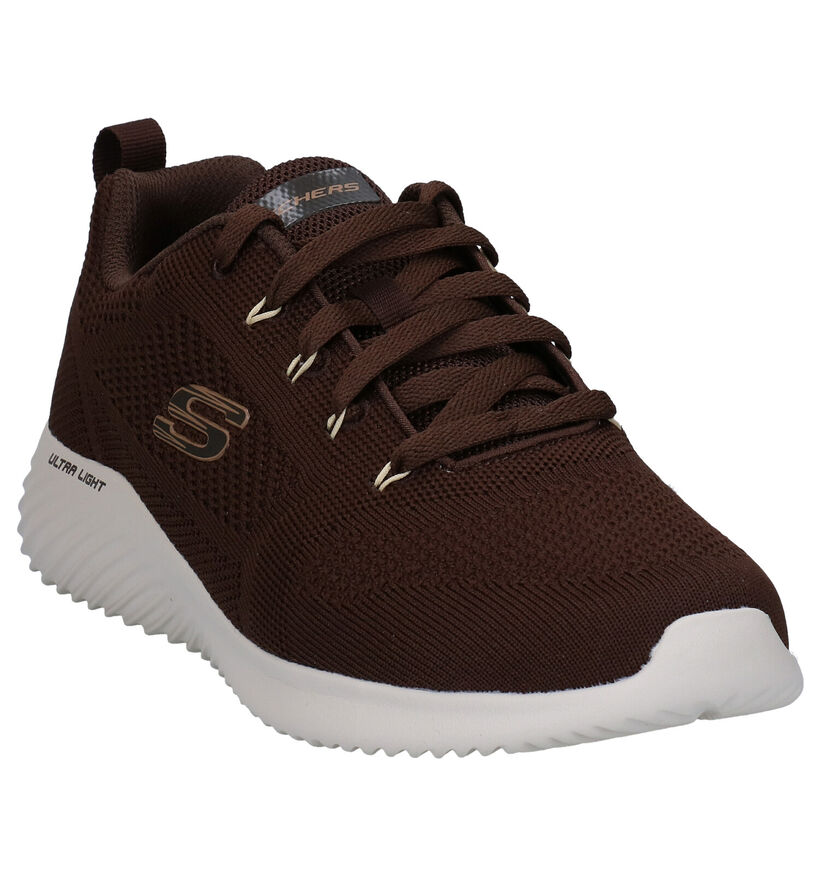 Skechers Bounder Zwarte Sneakers in stof (287098)