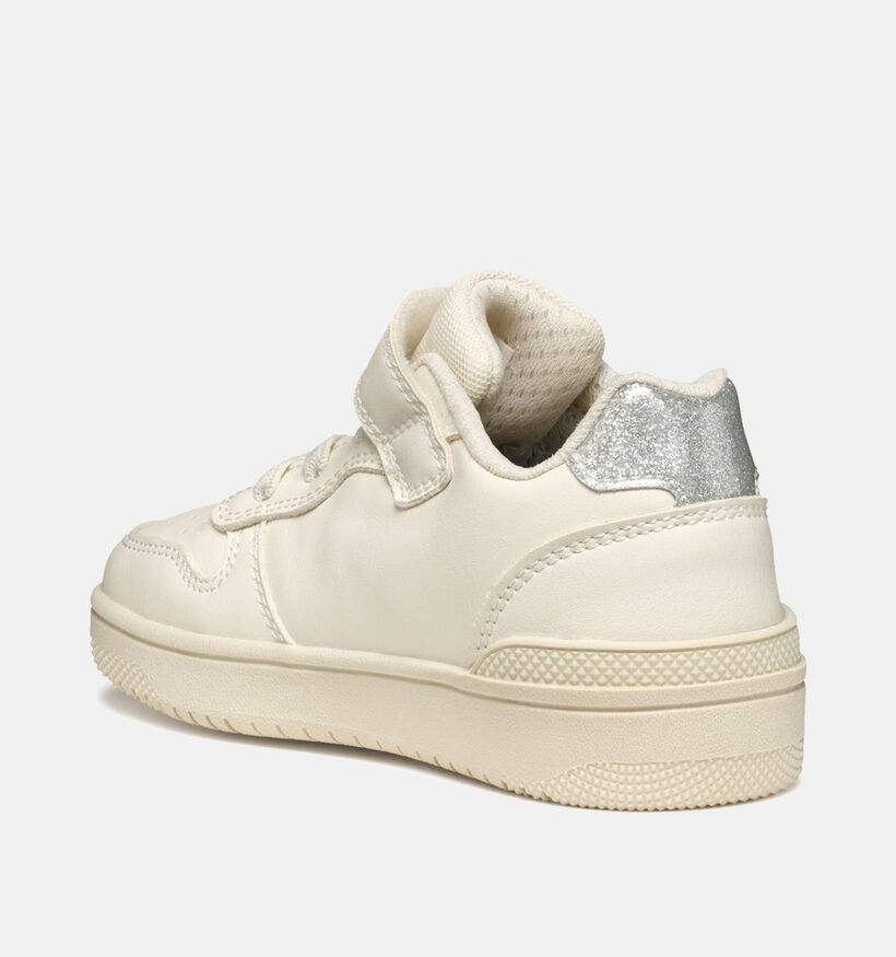 Geox Washiba Ecru Sneakers voor meisjes (356421) - geschikt voor steunzolen