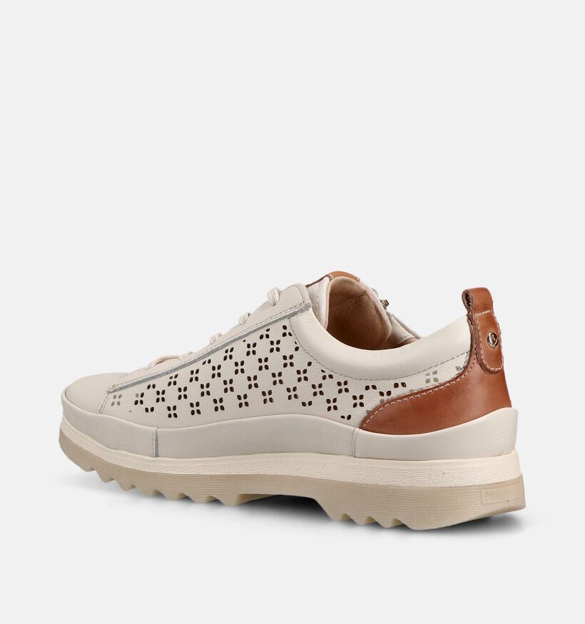 Pikolinos Vigo Ecru Veterschoenen Platform voor dames (372313) - geschikt voor steunzolen