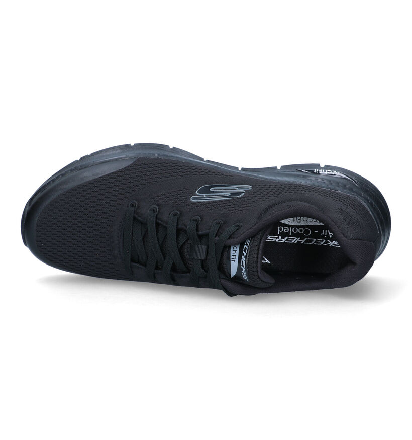 Skechers Arch Fit Baskets en Noir pour hommes (319534) - pour semelles orthopédiques