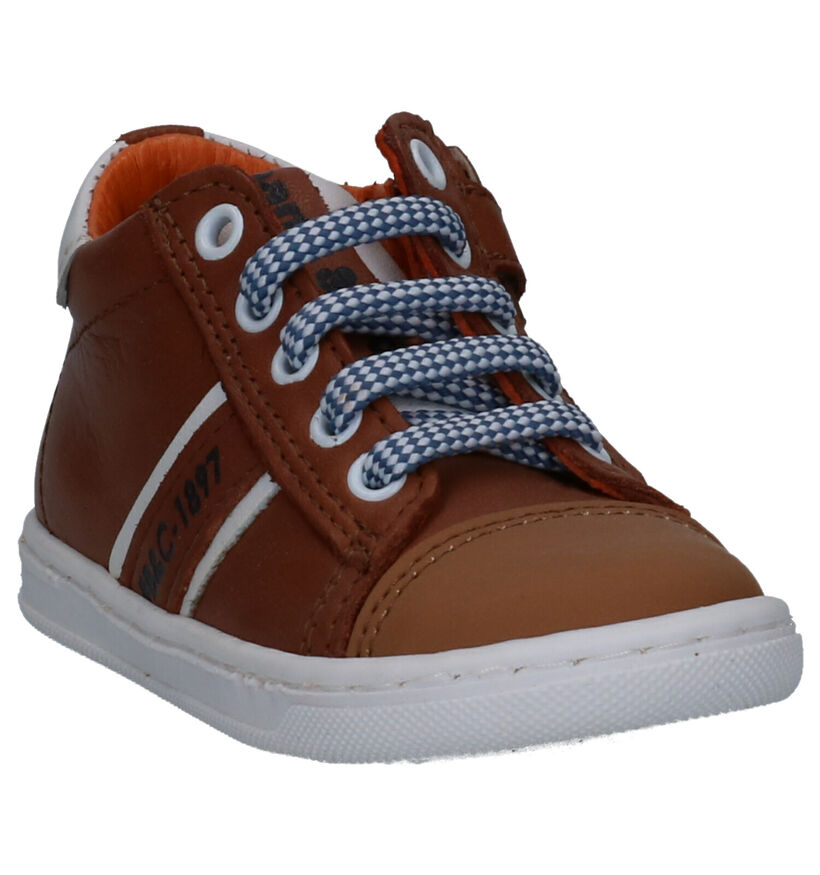 Bana & Co Cognac Veterschoenen in leer (271412)