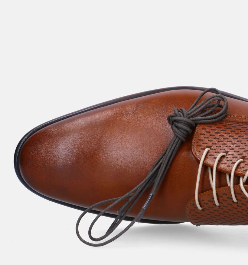 Ambiorix Igor Chaussures à lacets en Cognac pour hommes (327708)