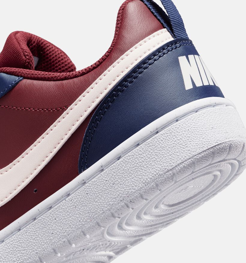 Nike Court Borough Baskets en Rouge/Bleu pour filles, garçons (359835) - pour semelles orthopédiques