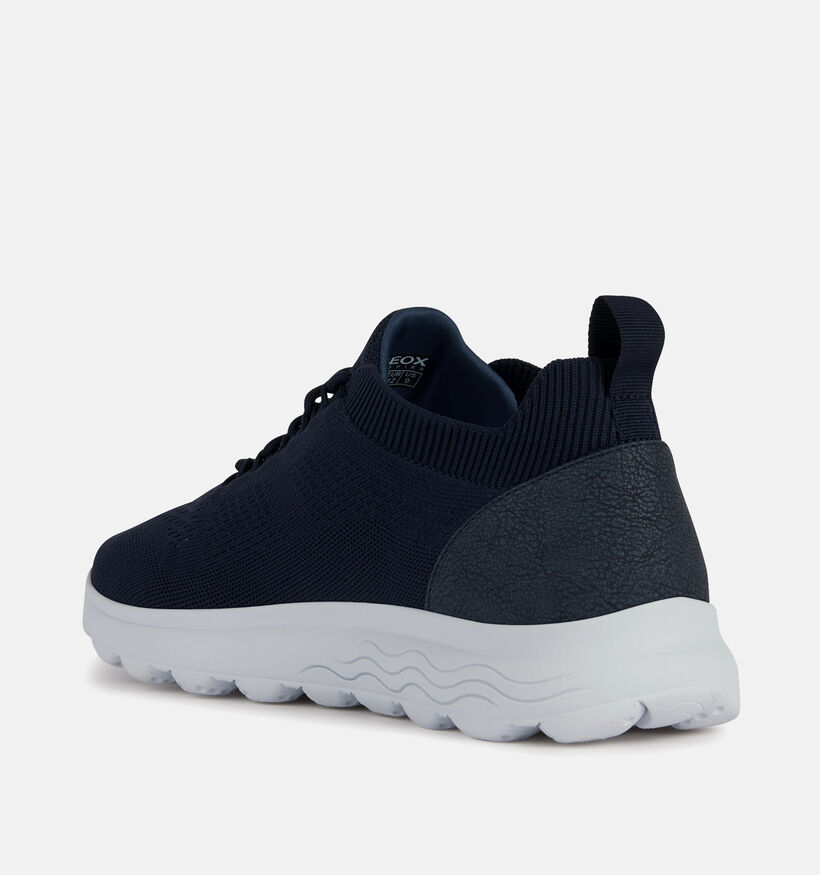 Geox Spherica Blauwe Veterschoenen voor heren (353838) - geschikt voor steunzolen