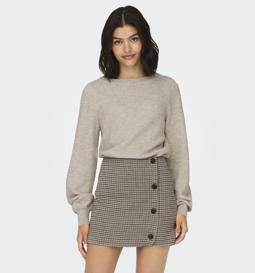 JDY Rue Glitter Pull en Beige pour femmes (362421)