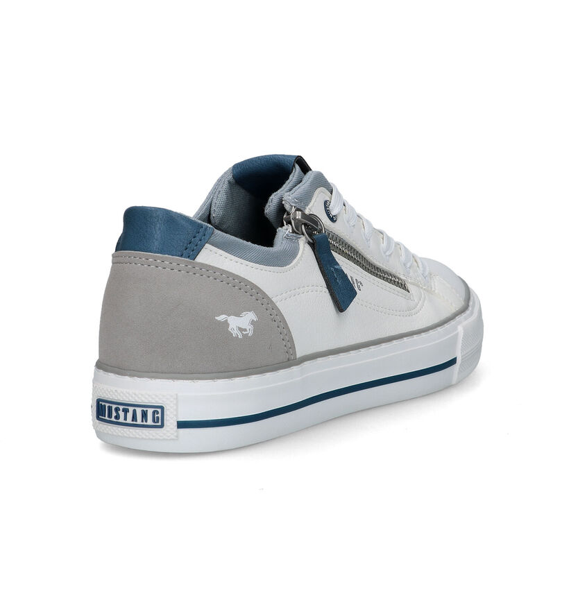 Mustang Baskets casual en Blanc en simili cuir (323489)