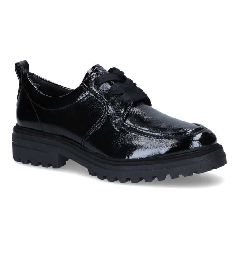 Tamaris Chaussures à lacets en Noir en verni (315385)