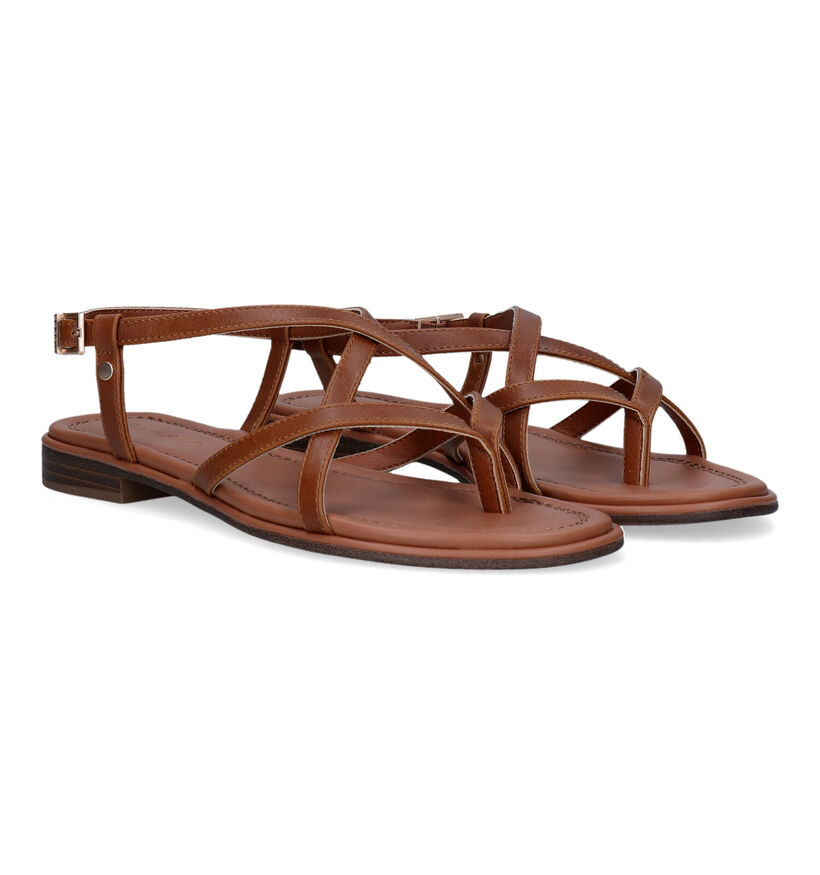 Esprit Cognac Platte sandalen voor dames (334101)