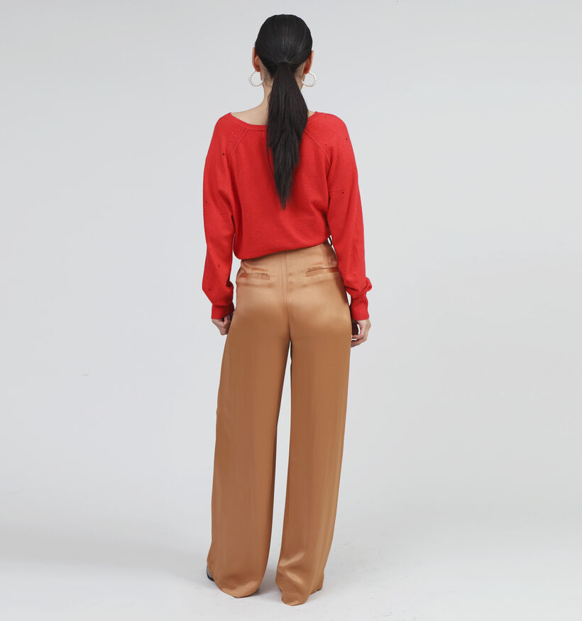 Expresso Pantalon large en Brun pour femmes (351051)