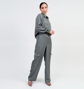 Vero Moda Broeken Groen