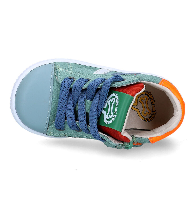 STONES and BONES Nepo Groene Babyschoenen voor jongens (329447) - geschikt voor steunzolen