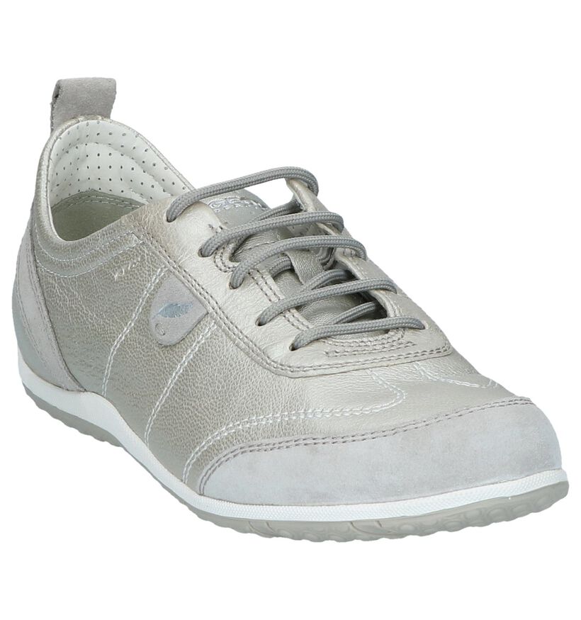 Geox Chaussures à lacets en Or en cuir (241590)