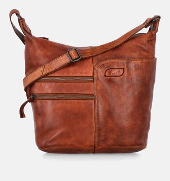 Sac porté croisé cognac
