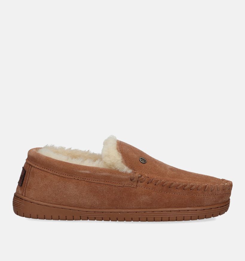 Warmbat Grizzly Donkerbruine Pantoffels voor heren (363337)