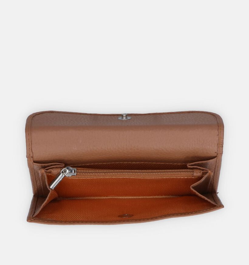 Crinkles Zwarte Overslagportemonnee voor dames (358514)