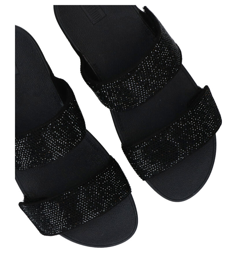 Fitflop Mina Nu-pieds en Noir en textile (286701)