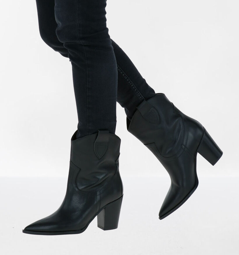 Via Limone Cowboy boots en Noir en cuir (260855)