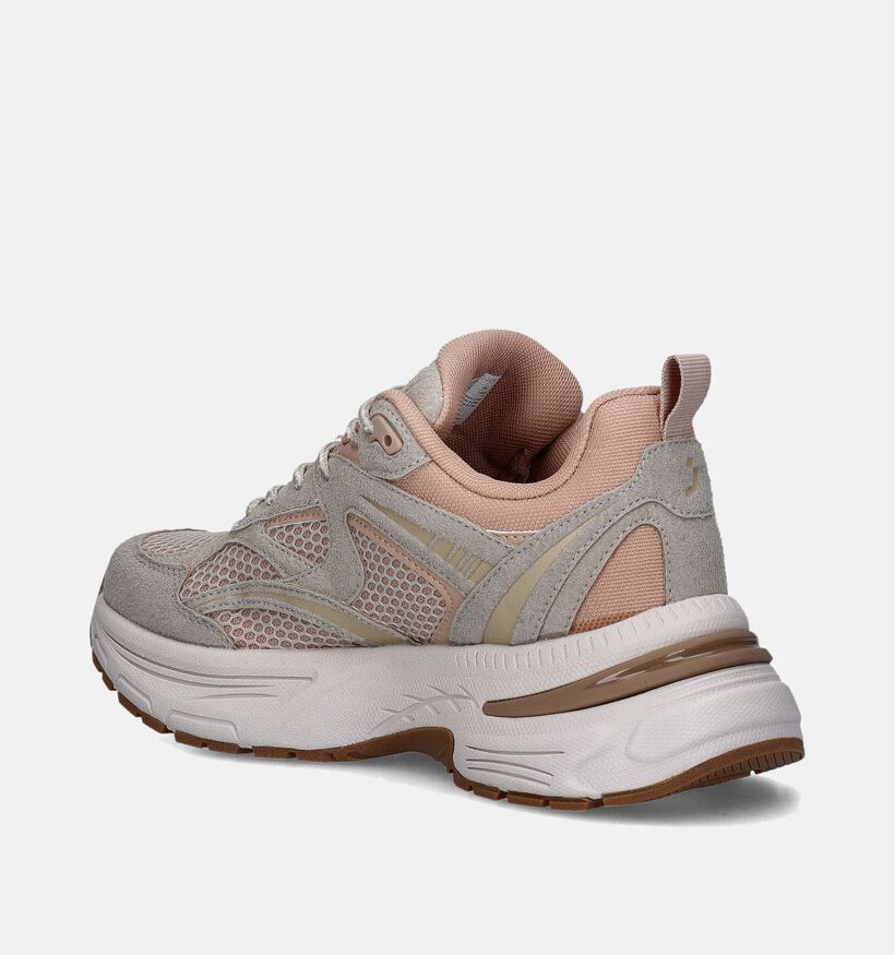 SJ Ibiza Beige Sneakers voor dames (345368) - geschikt voor steunzolen