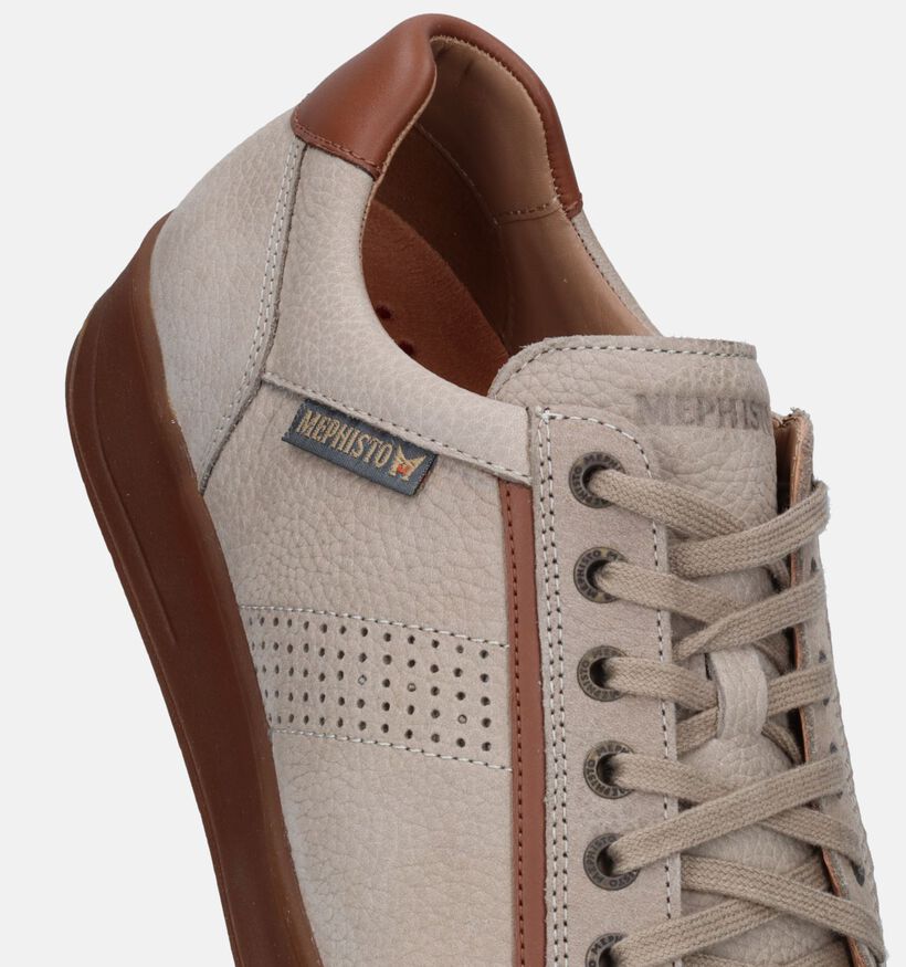 Mephisto Harrison Bucklux Chaussures à lacets en Beige pour hommes (339219) - pour semelles orthopédiques