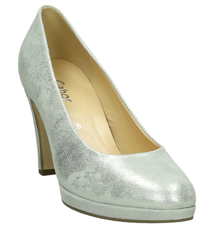 Gabor Talons hauts en Argent pour femmes (209039)