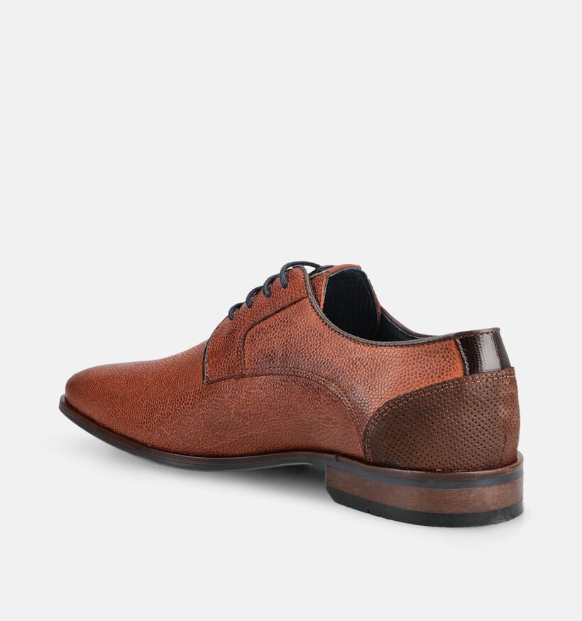Berkelmans Oulton Chaussures classiques en Cognac pour hommes (379056) - pour semelles orthop&eacute;diques