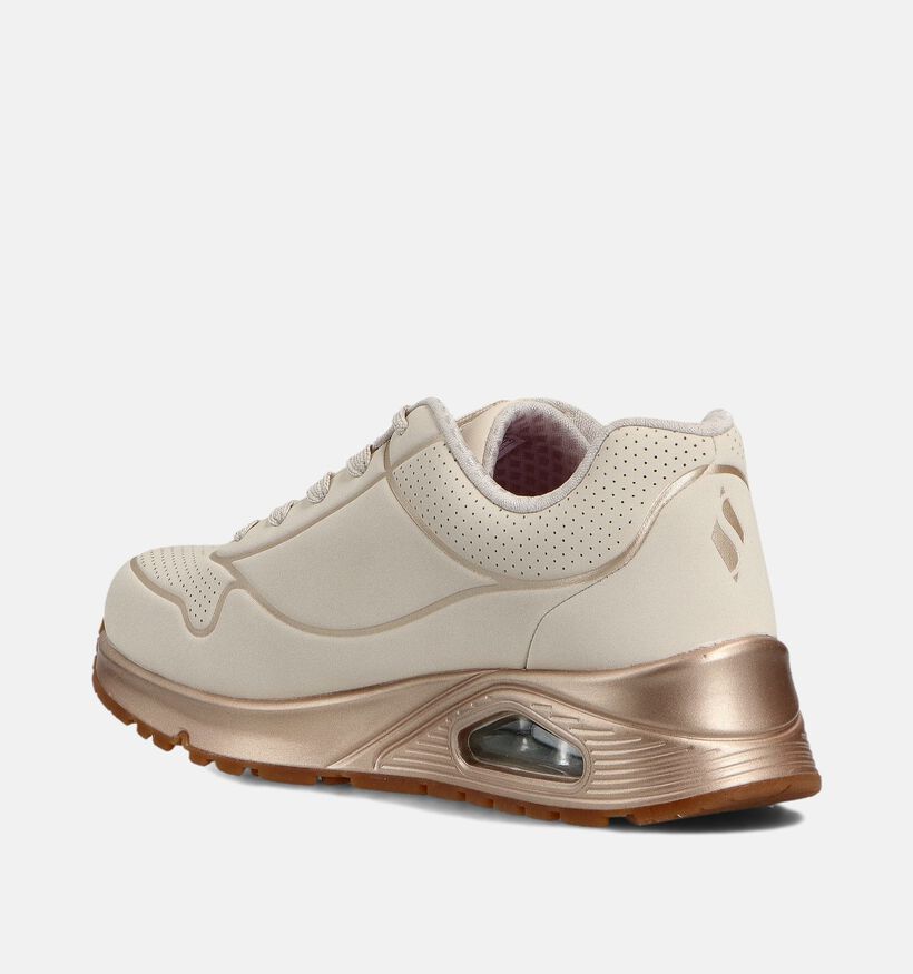 Skechers Uno Witte Sneakers voor meisjes (360944) - geschikt voor steunzolen