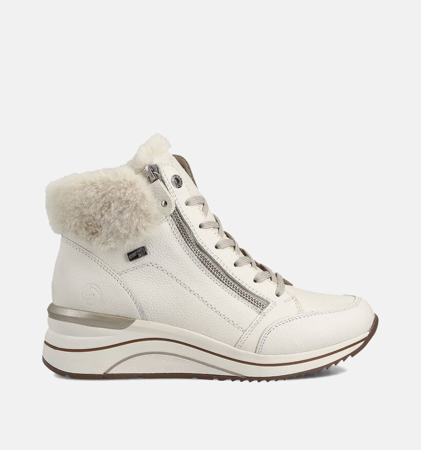 Remonte Ecru Hoge Sneakers voor dames (363559) - geschikt voor steunzolen