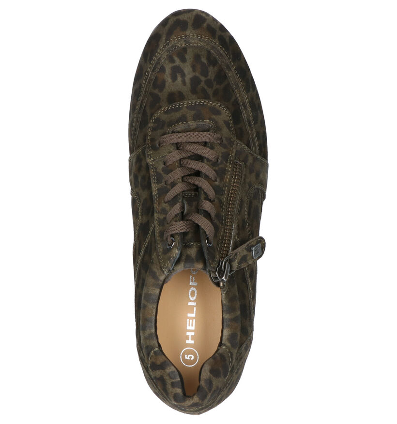 Helioform Chaussures plates en Cognac en nubuck (262411)