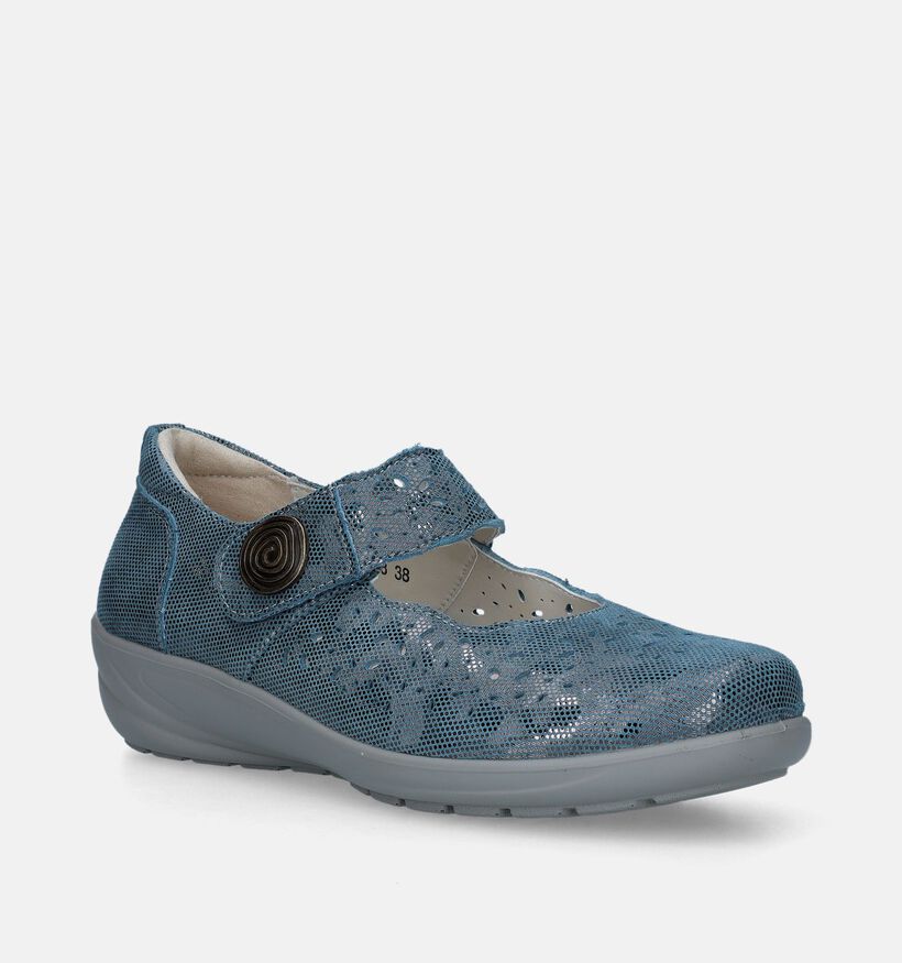 G-Comfort Chaussures confort en Bleu pour femmes (341044) - pour semelles orthopédiques