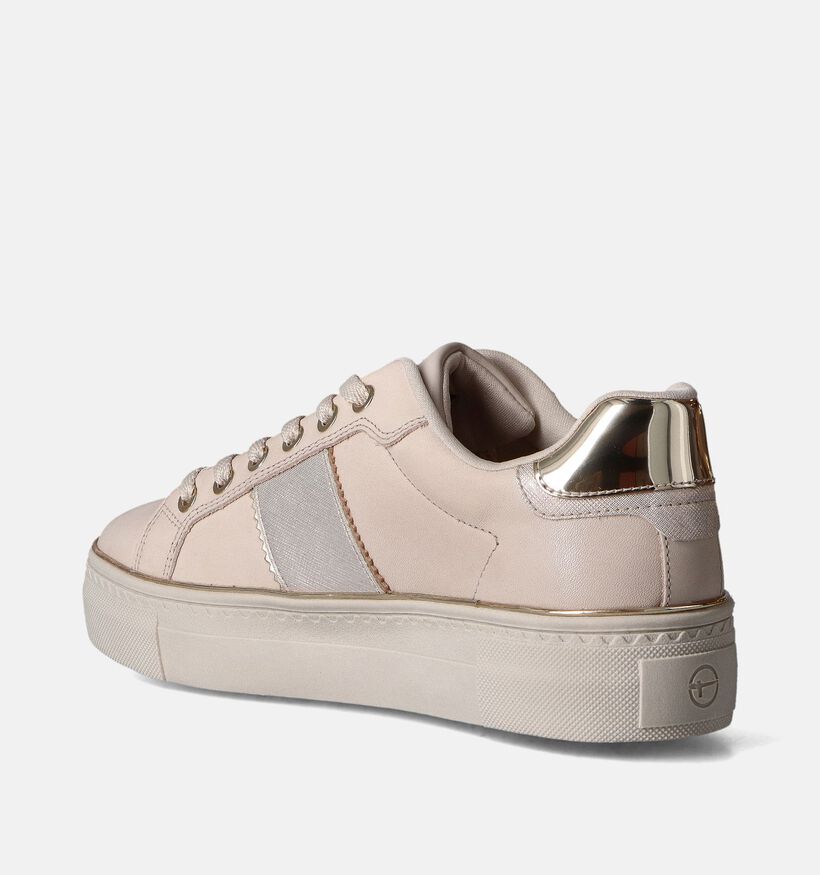 Tamaris Beige Sneakers voor dames (351520) - geschikt voor steunzolen