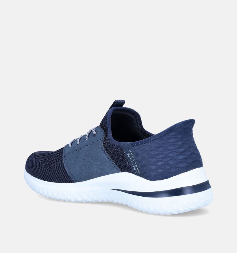 Skechers Delson Blauwe Slip-ins voor heren (351868)