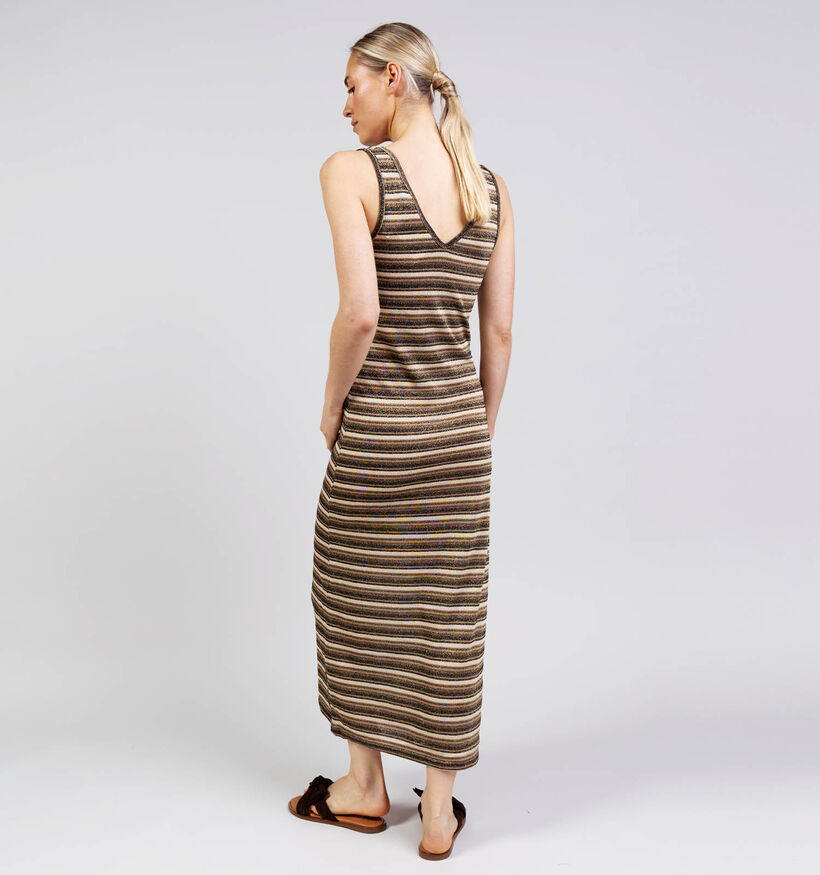 JDY Hallo Life V-Neck Donkerbruine Lange Jurk voor dames (375090)