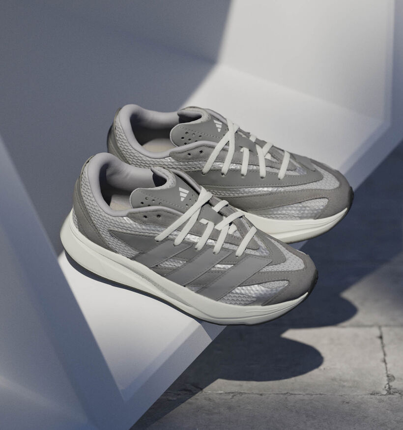 adidas LIGHTBLAZE Baskets basses en Gris pour garçons, filles (359674) - pour semelles orthopédiques