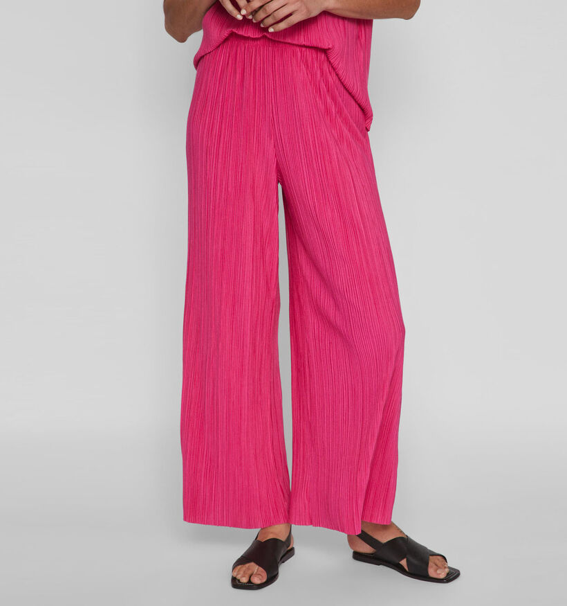 Vila Lisa Fuchsia Wijde Broek voor dames (328702)