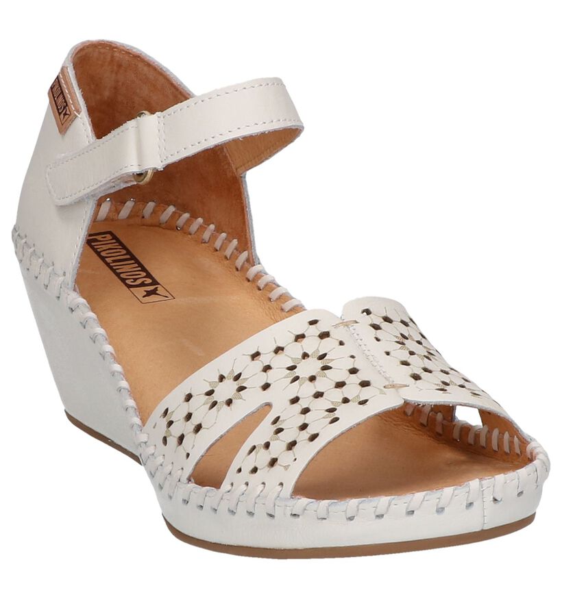 Pikolinos Sandales à talons en Beige clair en cuir (256426)