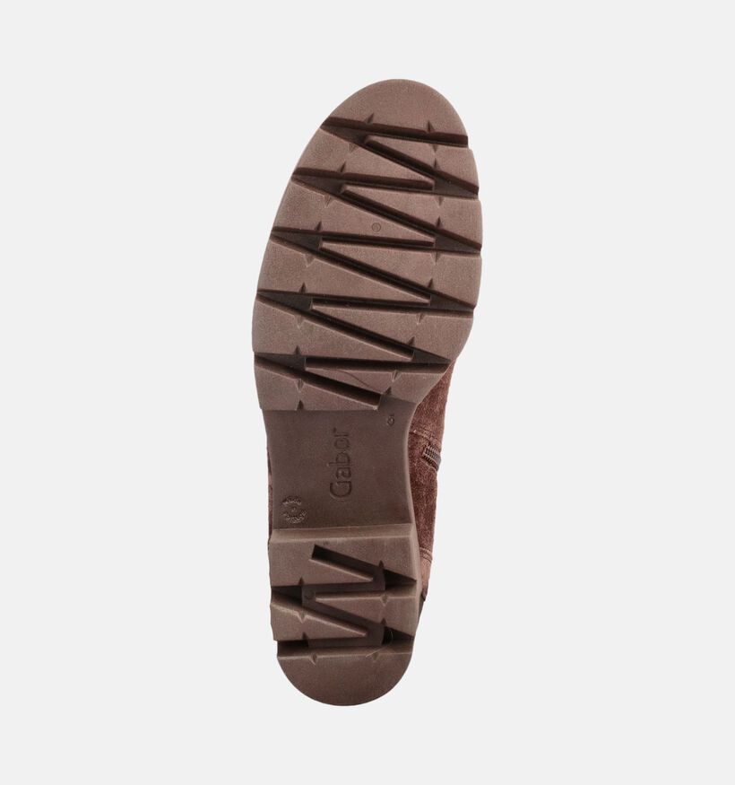 Gabor Boots en Marron pour femmes (380064) - pour semelles orthop&eacute;diques