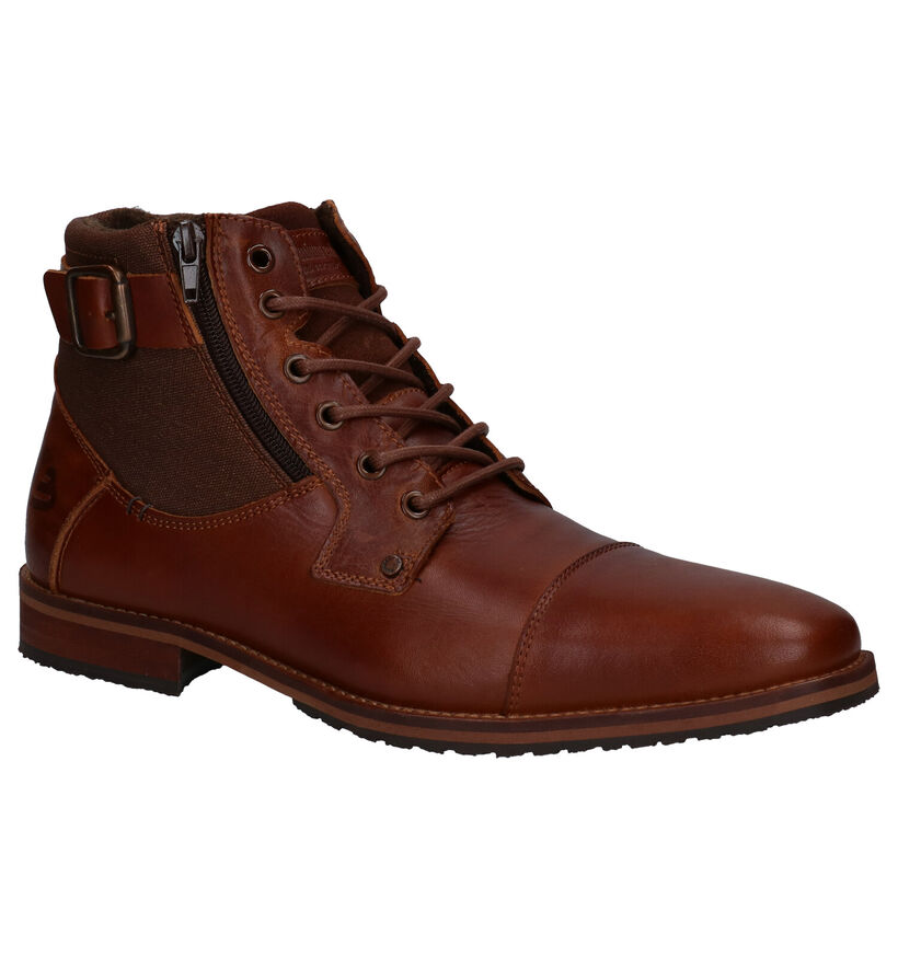 Bullboxer Chaussures hautes en Cognac en cuir (279117)