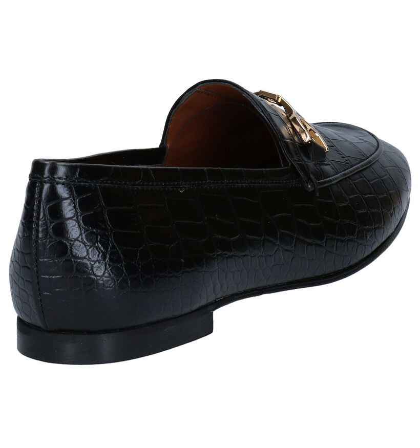 Via Limone Loafers en Noir en cuir (281557)