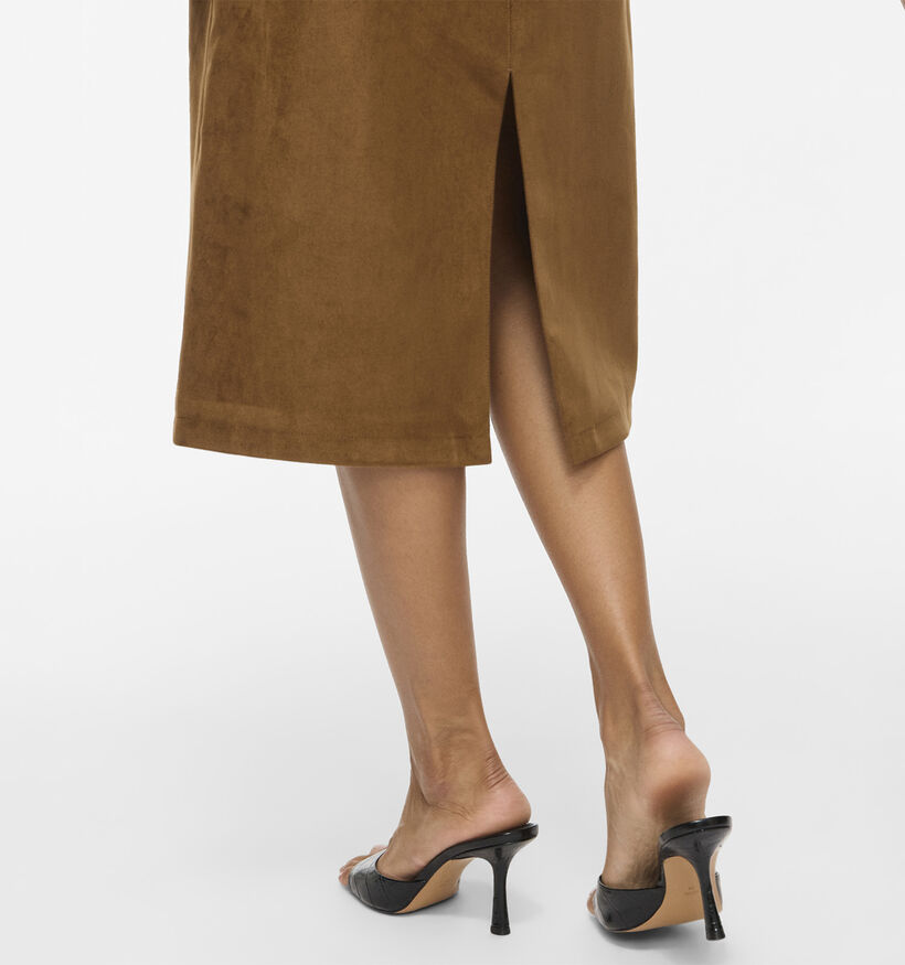 Vila Zinna Bruine Midi-Rok voor dames (378493)
