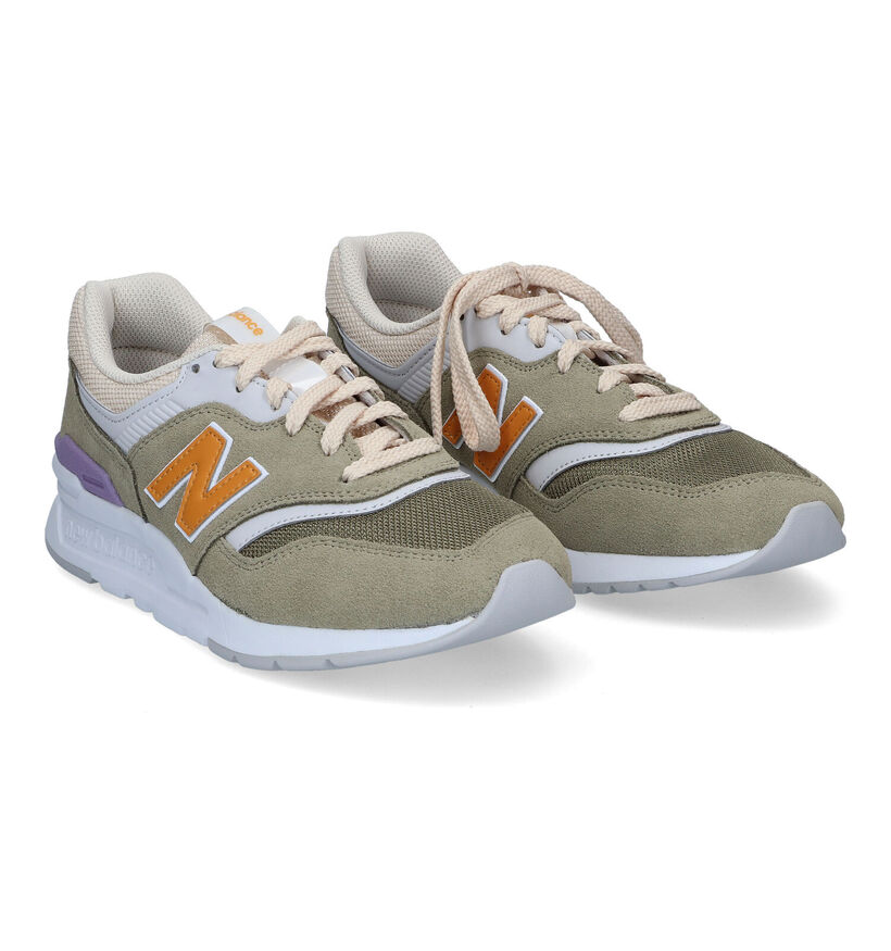 New Balance CW997 Baskets en Vert kaki pour femmes (301899) - pour semelles orthopédiques