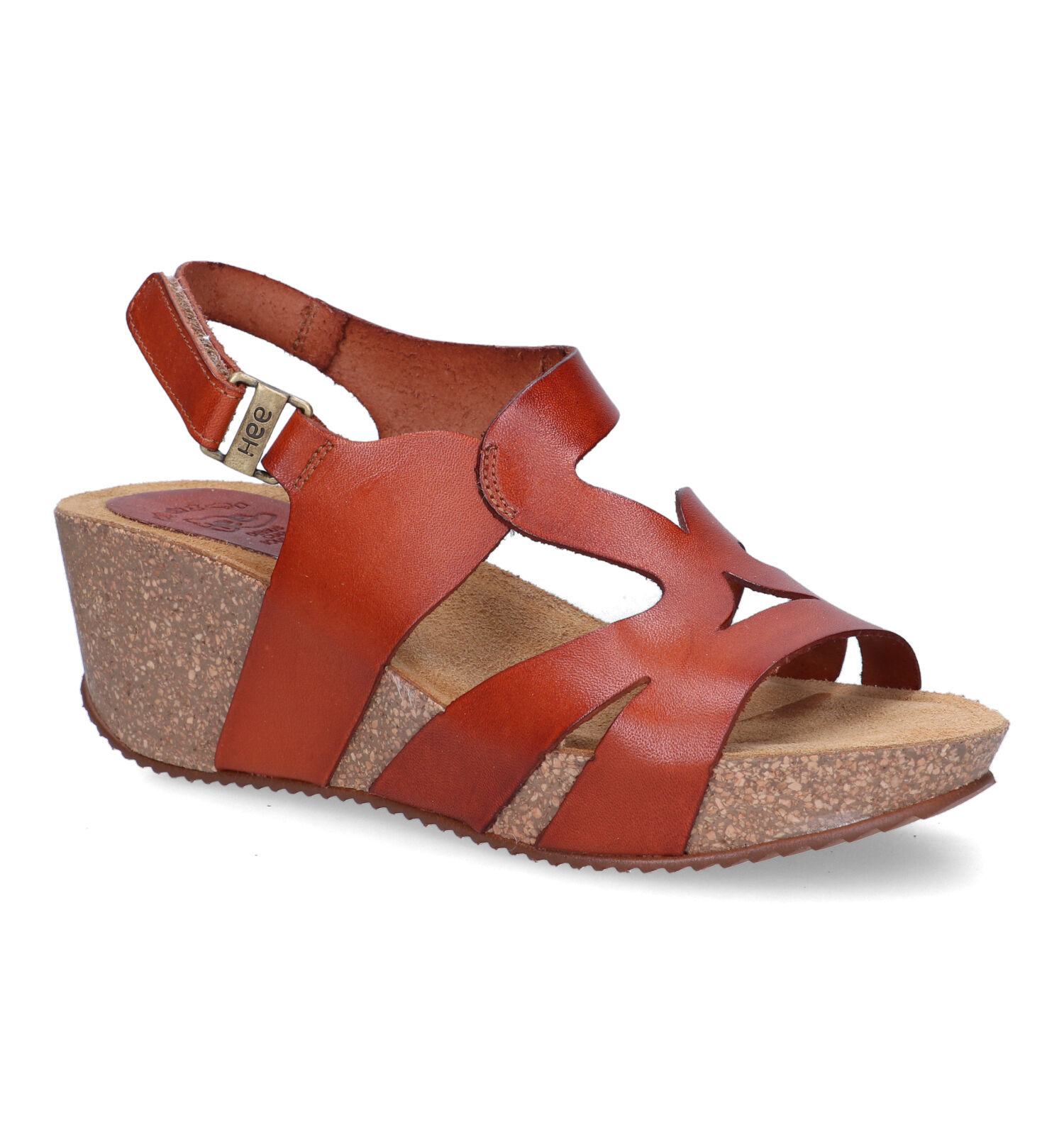 Cognac best sale sandalen dames