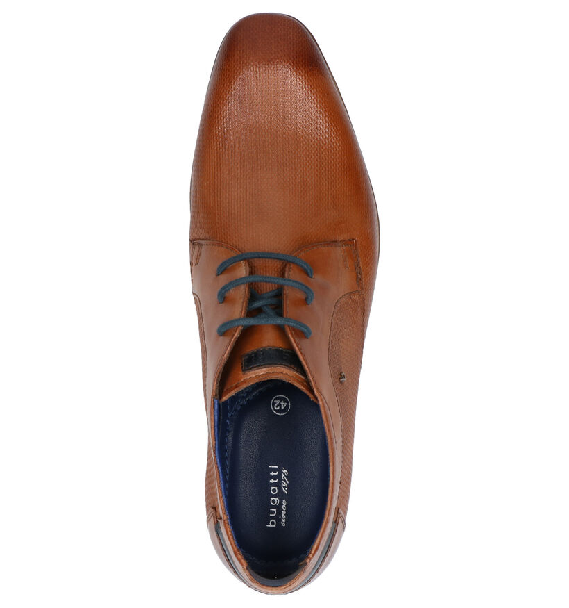 Bugatti Chaussures habillées en Cognac en cuir (271433)