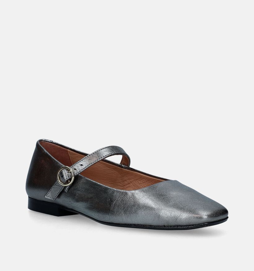 KMB Zilveren Ballerina's Met bandje voor dames (349212)