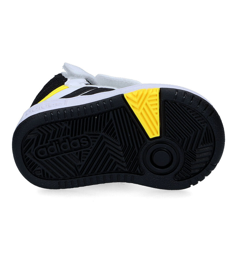 adidas Hoops Mid 3.0 AC Zwarte Sneakers voor jongens, meisjes (332101)