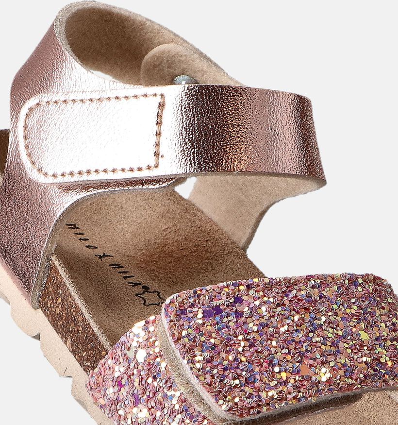 Milo & Mila Rose gold Sandalen met glitters voor meisjes (356654)