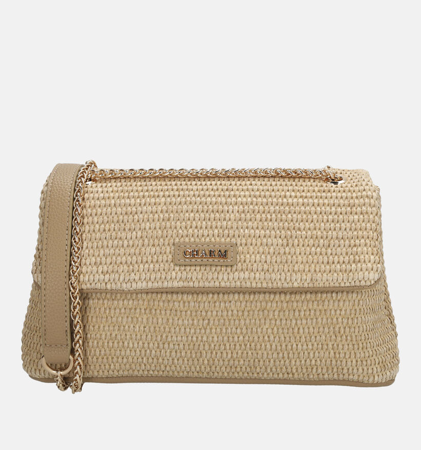 Charm London Paris Sac &agrave; bandouli&egrave;re en Beige pour femmes (374810)