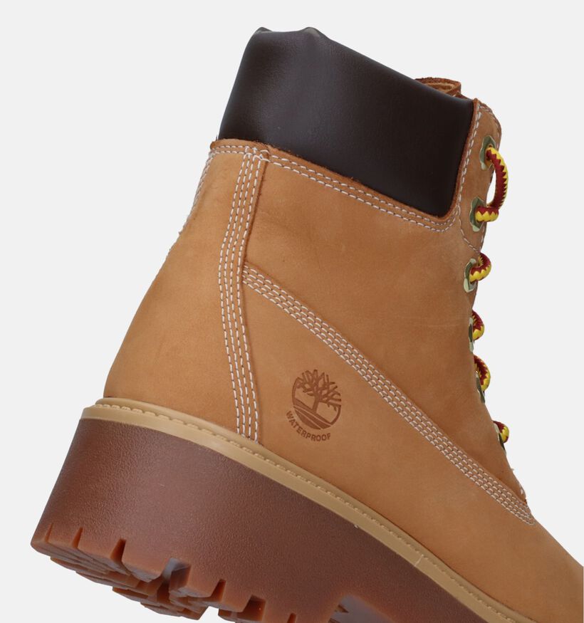 Timberland Stone Street 6IN WP Bottines en Camel pour femmes (328667) - pour semelles orthopédiques