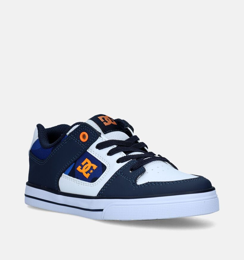 DC Shoes Pure Elastic Blauwe Sneakers voor jongens (334936)