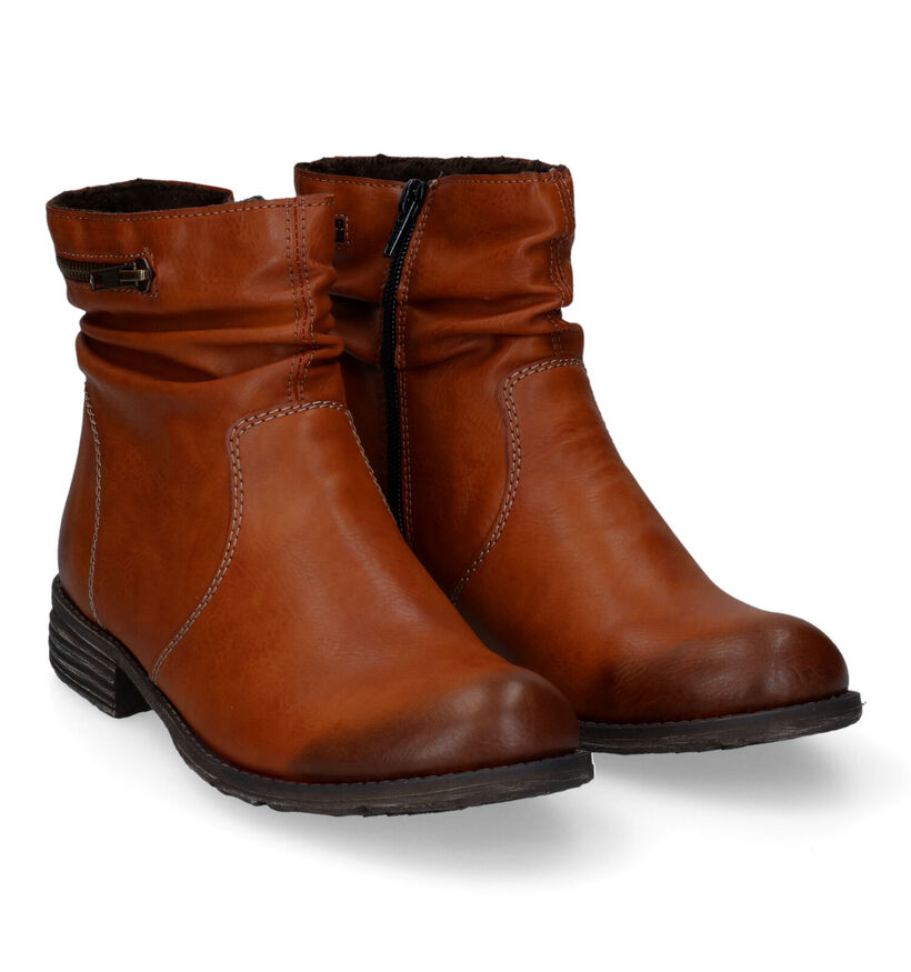 Rieker Cognac Enkellaarzen voor dames (315753)