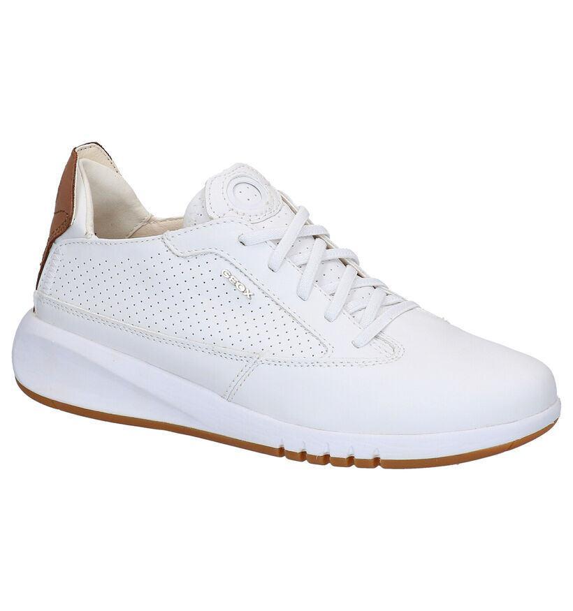 Geox Aerantis Ecru Sneakers in leer (266865)